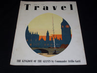 1941 FEBRUARY TRAVEL MAGAZINE - BEAUTIFUL FRONT COVER - E 2664