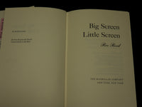 1971 BIG SCREEN LITTLE SCREEN HARDCOVER BOOK INSCRIBED BY REX REED - D 454