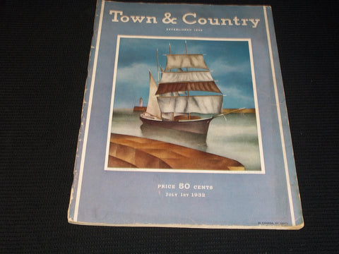 1932 JULY 1 TOWN & COUNTRY MAGAZINE - MARCELL MOUILLOT FRONT COVER - E 2514