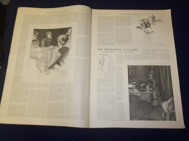 1899 JANUARY 28 THE SATURDAY EVENING POST MAGAZINE - NICE ILLUSTRATIONS - B 6692