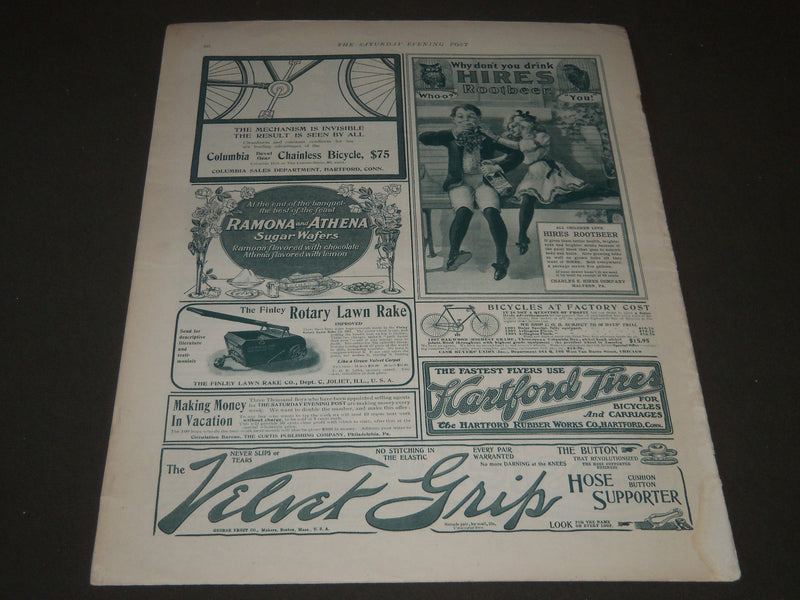1901 JUNE 8 THE SATURDAY EVENING POST MAGAZINE - ILLUSTRATED COVER - SP 536