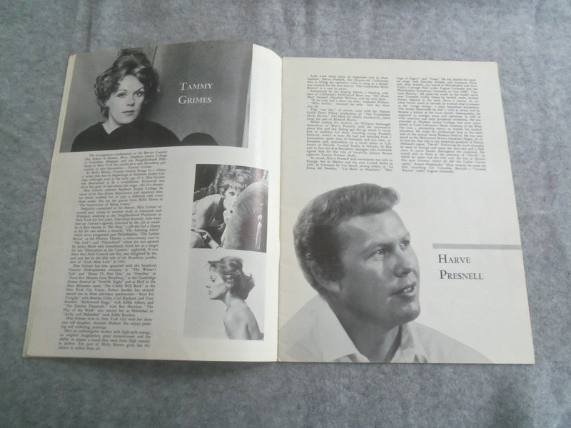 1960 THE UNSINKABLE MOLLY BROWN BROADWAY PROGRAM - TAMMY GRIMES - J 7636