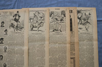 1943 NEW YORK DAILY NEWS CENTERFOLDS - WORLD WAR II - LOT OF 171 - O 3829