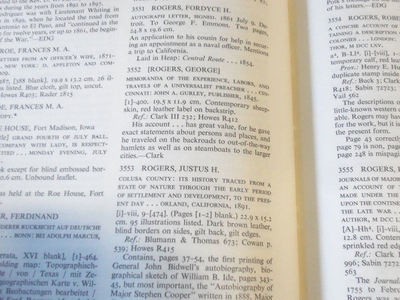 1968 TH EVERETT D. GRAFF COLLECTION OF WESTERN AMERICA HARDCOVER BOOK - I 1452