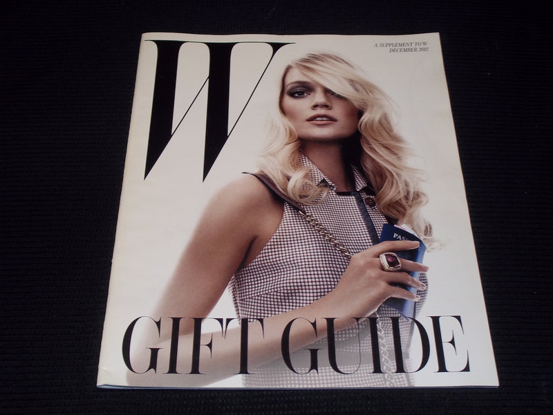 2012 DECEMBER W SUPPLEMENT MAGAZINE - GIFT GUIDE FRONT COVER - E 13314
