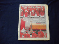 2005 APRIL 9 CHICAGO SUN-TIMES NEWSPAPER - POPE JOHN PAUL II FUNERAL - NP 5951