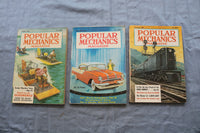 1951-1956 POPULAR MECHANICS MAGAZINE - LOT OF 16 - O 3338