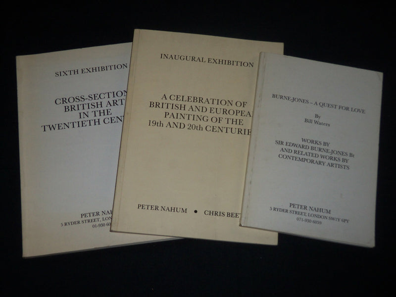 1985-1993 PETER NAHUM ART EXHIBITION CATALOGUES LOT OF 3 - O 1400