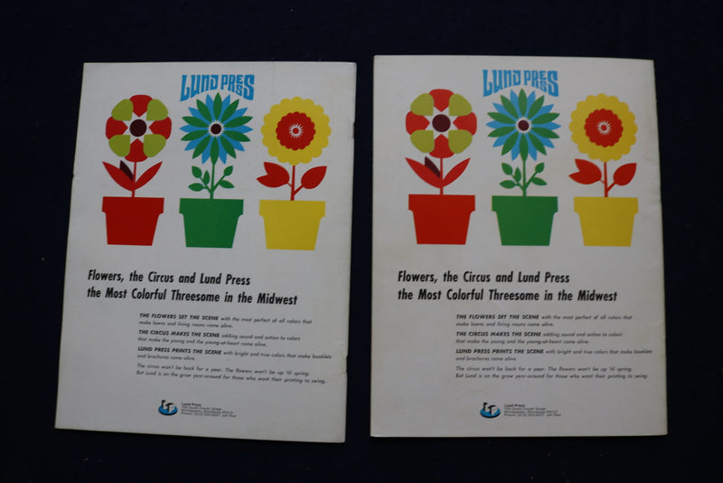 1968-1971 ANNUAL ZUHRAH CIRCUS PROGRAMS & COLORING BOOKS - LOT OF 8 - O 3643