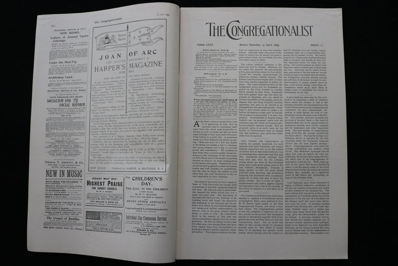 1895 APRIL 25 THE CONGREGATIONALIST MAGAZINE - ELIJAH COLEMAN BRIDGMAN - K 2334