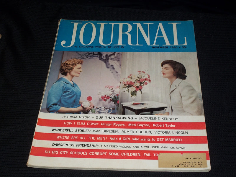 1960 NOVEMBER LADIES' HOME JOURNAL MAGAZINE - NIXON & JACKIE KENNEDY - E 4434