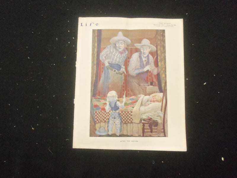 1915 OCTOBER 14 LIFE MAGAZINE - AFTER THE MOVIES - L 762C