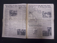 1944 MAY 1 NEW YORK DAILY MIRROR - 3 HUGH YANK AIR FLEETS BOMB FRANCE - NP 2201