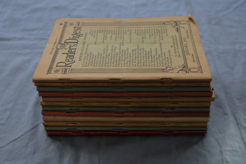1933 READER'S DIGEST MAGAZINE - COMPLETE YEAR - LOT OF 12 - O 3868