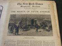 1923-1924 NEW YORK TIME MAGAZINE SECTIONS LOT OF 23 DIFFERENT ISSUES - NTL 67
