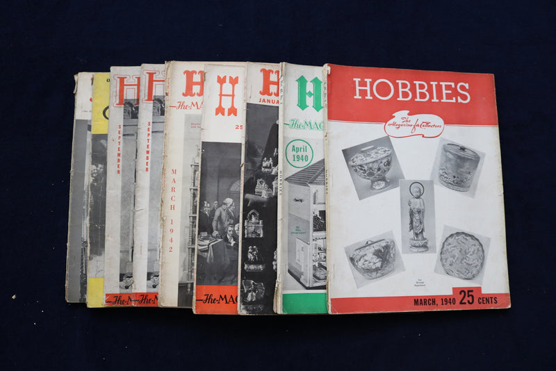 1940-1943 HOBBIES MAGAZINE - LOT OF 9 - O 3575