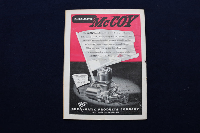 1950 DEC MODEL AIRPLANE NEWS MAGAZINE - DOUGLAS A2D SKYSHARK COVER - E 11492