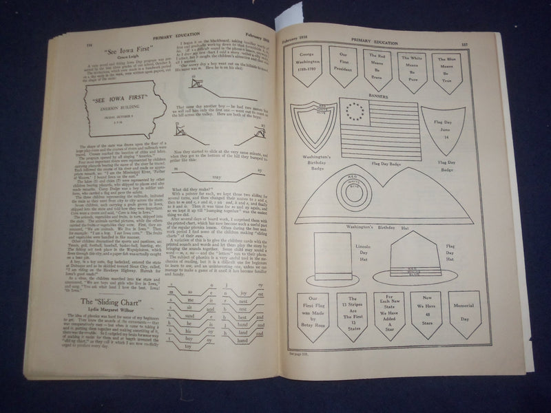 1918 FEBRUARY PRIMARY EDUCATION MAGAZINE - J 9777
