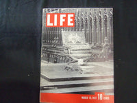 1937 MARCH 15 LIFE MAGAZINE - BRITISH CORONATION THRONE - L 17