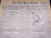 1942 JULY 23 NEW YORK TIMES - GERMANS DRIVE A WEDGE BETWEEN ROSTOV - NT 1579