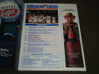 1989-1990 KNICKS VS. JAZZ BASKETBALL POGRAM - MARK JACKSON COVER - J 2263