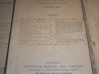1886-1887 THE ATLANTIC MONTHLY MAGAZINE LOT OF 7 - STORIES & ARTICLES - WR 341A