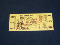 1960 NOVEMBER 12 STERN VS. RICHLAND SAMPLE FOOTBALL TICKET - J 5842