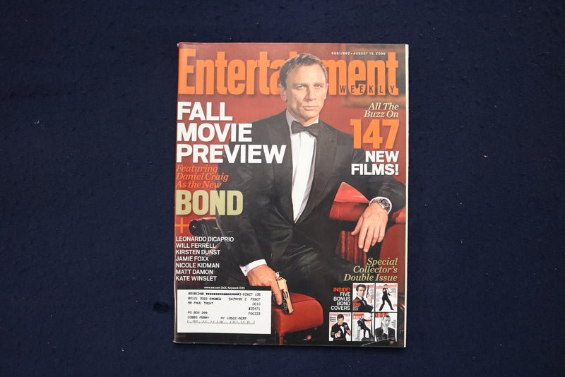 2006 AUGUST 18 ENTERTAINMENT WEEKLY MAGAZINE - DANIEL CRAIG COVER - E 18213