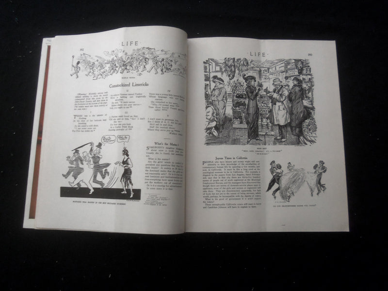 1914 MARCH 5 LIFE MAGAZINE - PROPER NUMBER - TIME TO CAST OFF - L 758W