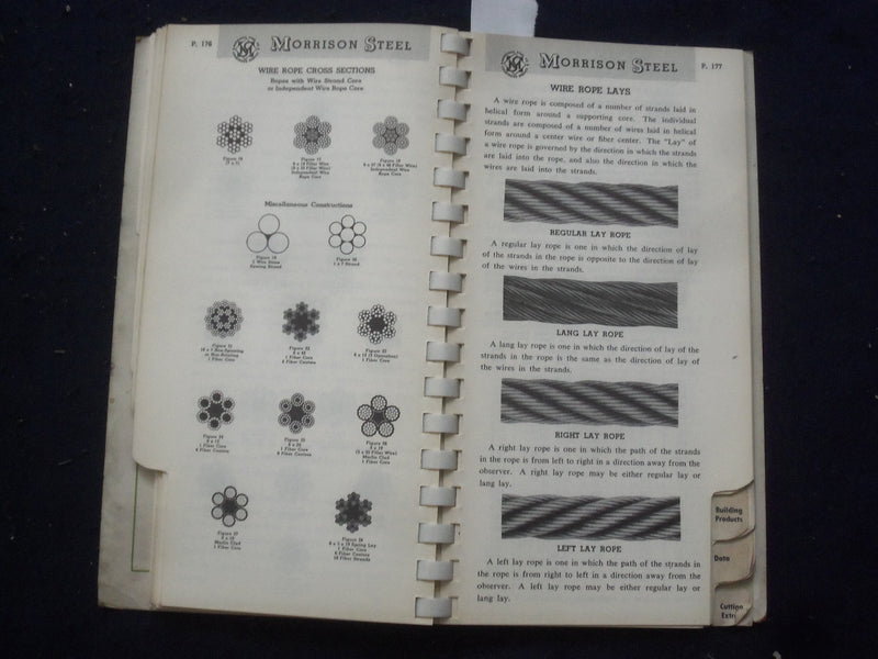1952-1953 MORRISON STEEL CATALOG - NEW BRUNSWICK, NJ - J 9787