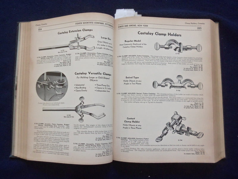 1942 ELMER AND AMEND FISHER SCIENTIFIC COMPANY HARDCOVER CATALOG - R 98A