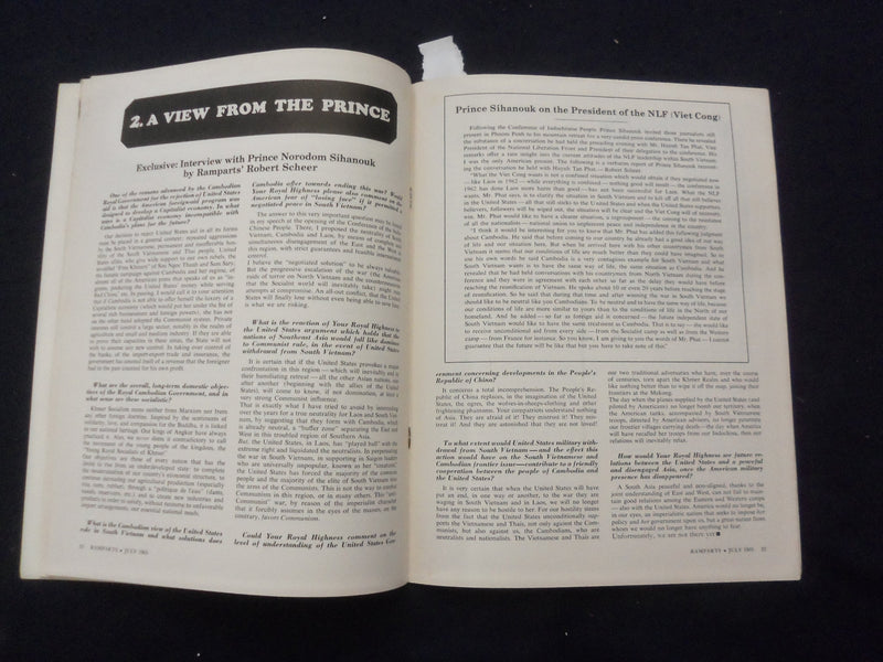 1965 JULY RAMPARTS MAGAZINE - THE VIETNAM LOBBY - SP 5540G