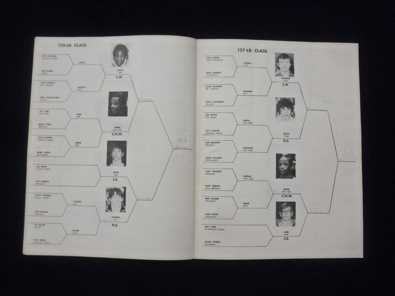 1971-1977 P.I.A.A. WRESTLING CHAMPIONSHIP PROGRAMS - LOT OF 9 - O 2136O