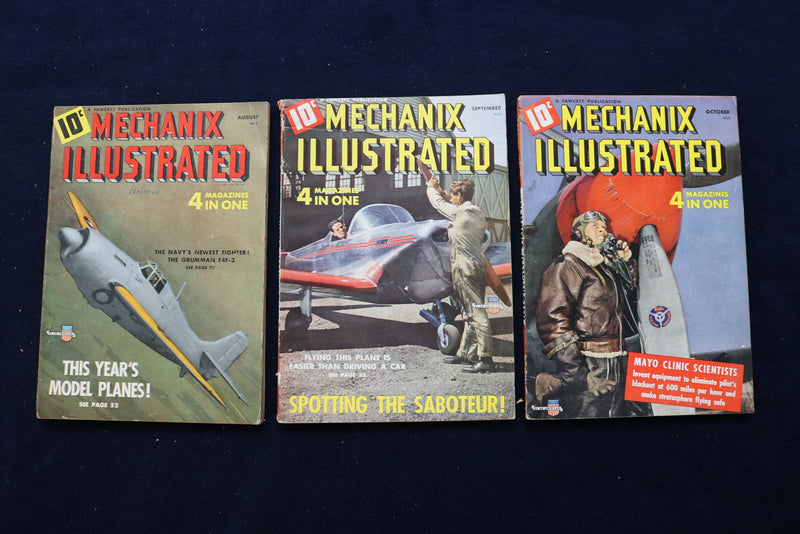 1941 MECHANIX ILLUSTRATED MAGAZINE - LOT OF 11 - O 3316