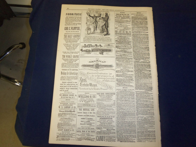 1887 AUGUST 19 THE DAILY GRAPHIC NEWSPAPER - BUDDHISM IN BURMAH - NT 7663