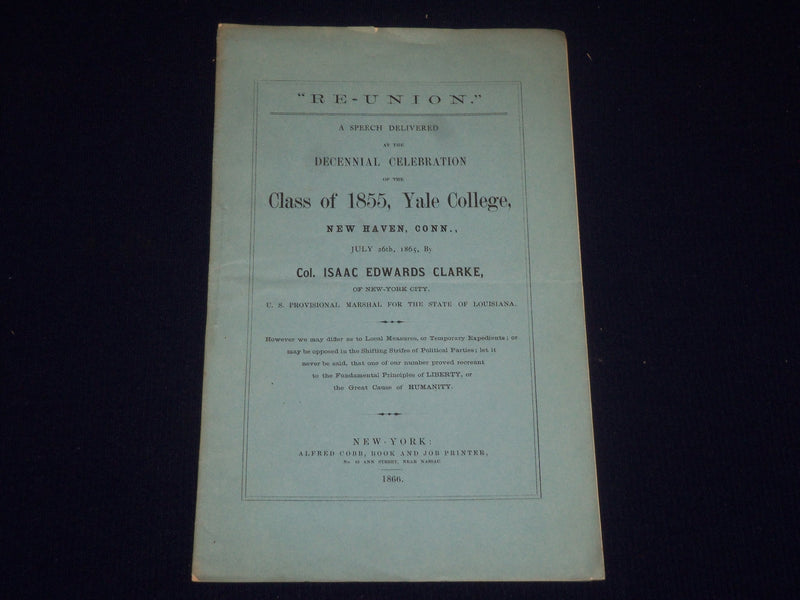 1866 CLASS OF 1855 YALE COLLEGE 