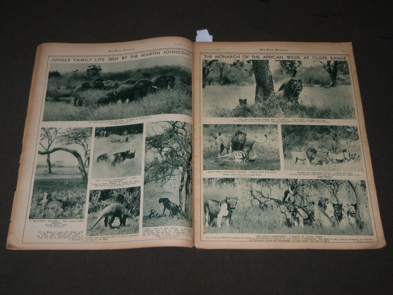 1933 NOV 25 MID-WEEK PICTORIAL MAGAZINE SECTION - FRANKLIN ROOSEVELT - J 3211