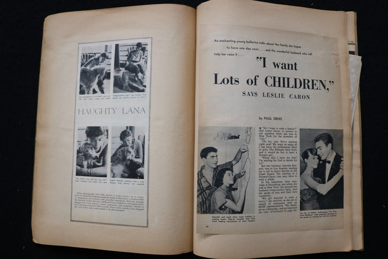 SUSAN STRASBERG - LESLIE CARON SCRAPBOOK - E 24906