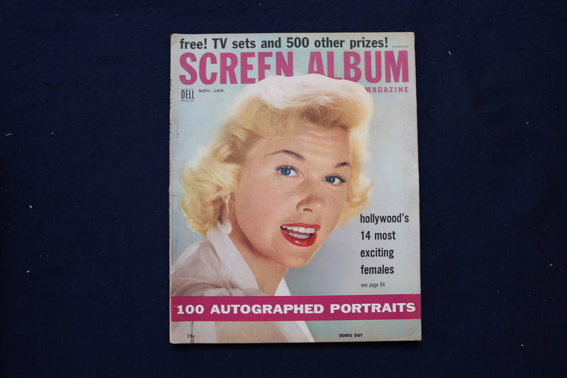 1954-1955 NOV-JAN SCREEN ALBUM MAGAZINE - DORIS DAY COVER - E 18870