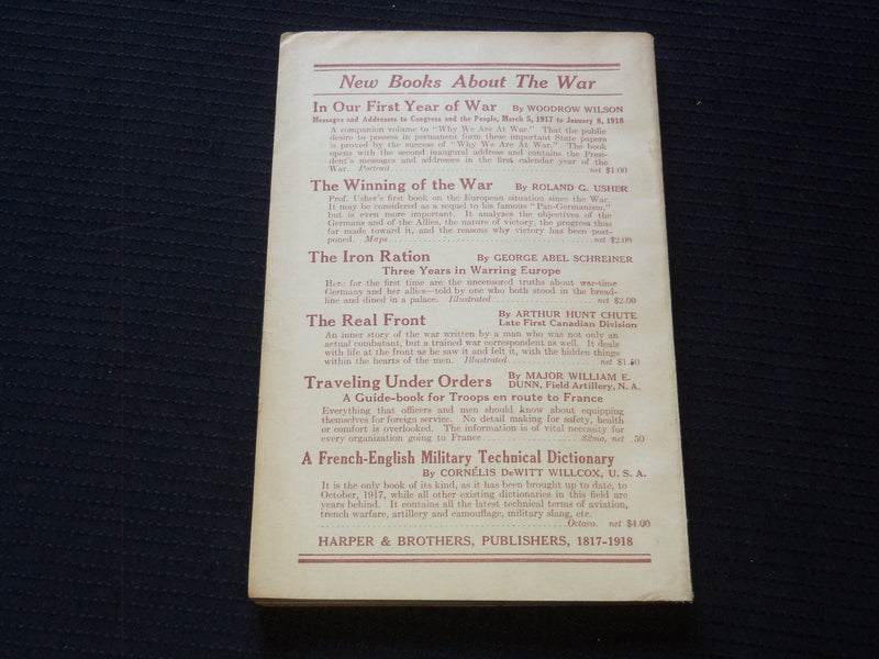 1918 THE PIRATE'S PROGRESS SOFTCOVER BOOK BY WILLIAM ARCHER - J 7242
