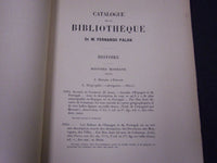 1896 CATALOGUE DE LA BIBLIOTHEQUE DE FERNANDO PALHA FRENCH BOOK - KD 44