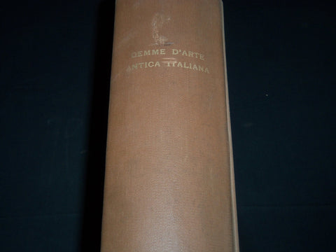 1938 GEMME D'ARTE ANTICA ITALIANA VOLUME - LIMITED #123 - ITALIAN - Z 80