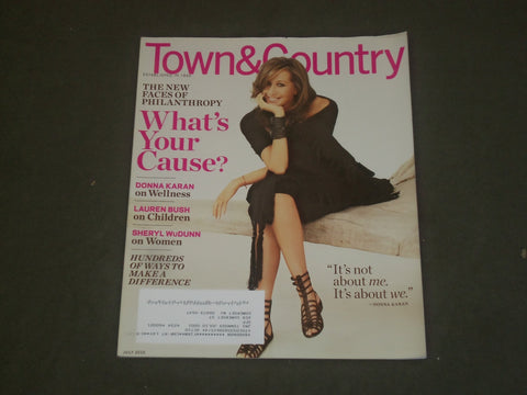 2010 JULY TOWN & COUNTRY MAGAZINE - DONNA KARAN COVER - B 2355