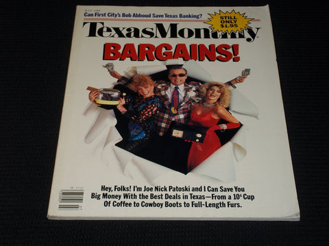 1988 JULY TEXAS MONTHLY MAGAZINE - BARGAINS FRONT COVER - E 7563