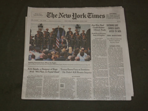 2018 JUNE 6 NEW YORK TIMES - KATE SPADE SUICIDE - 1962-2018