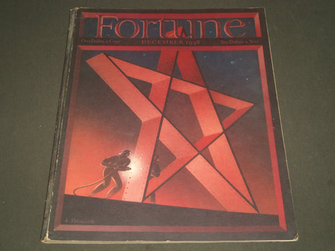 1938 DECEMBER FORTUNE MAGAZINE - GREAT COVER & ADS - F 97