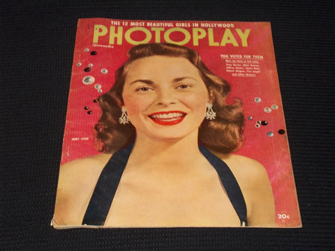 1951 DECEMBER PHOTOPLAY MAGAZINE - JANET LEIGH FRONT COVER - E 16762