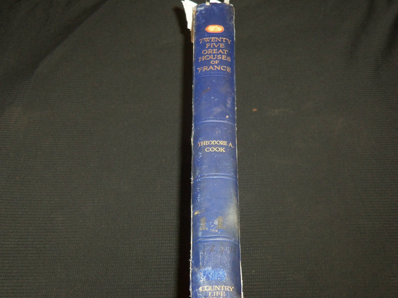 1916 TWENTY GREAT HOUSES OF FRANCES HARDCOVER BOOK BY THEODORE COOK - R 732O