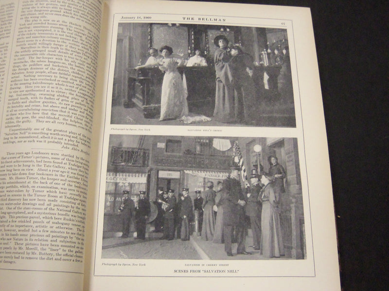 1909 THE BELLMAN MAGAZINE BOUND VOLUME LOT OF 2 COMPLETE YEAR - PHOTOS - R 418