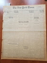 1921 NOVEMBER 7 NEW YORK TIMES - CURRAN PROMISES A HOUSECLEANING - NT 8022